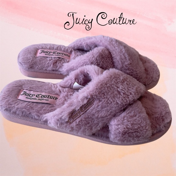 Juicy Couture Pink Slippers - Picture 1 of 6